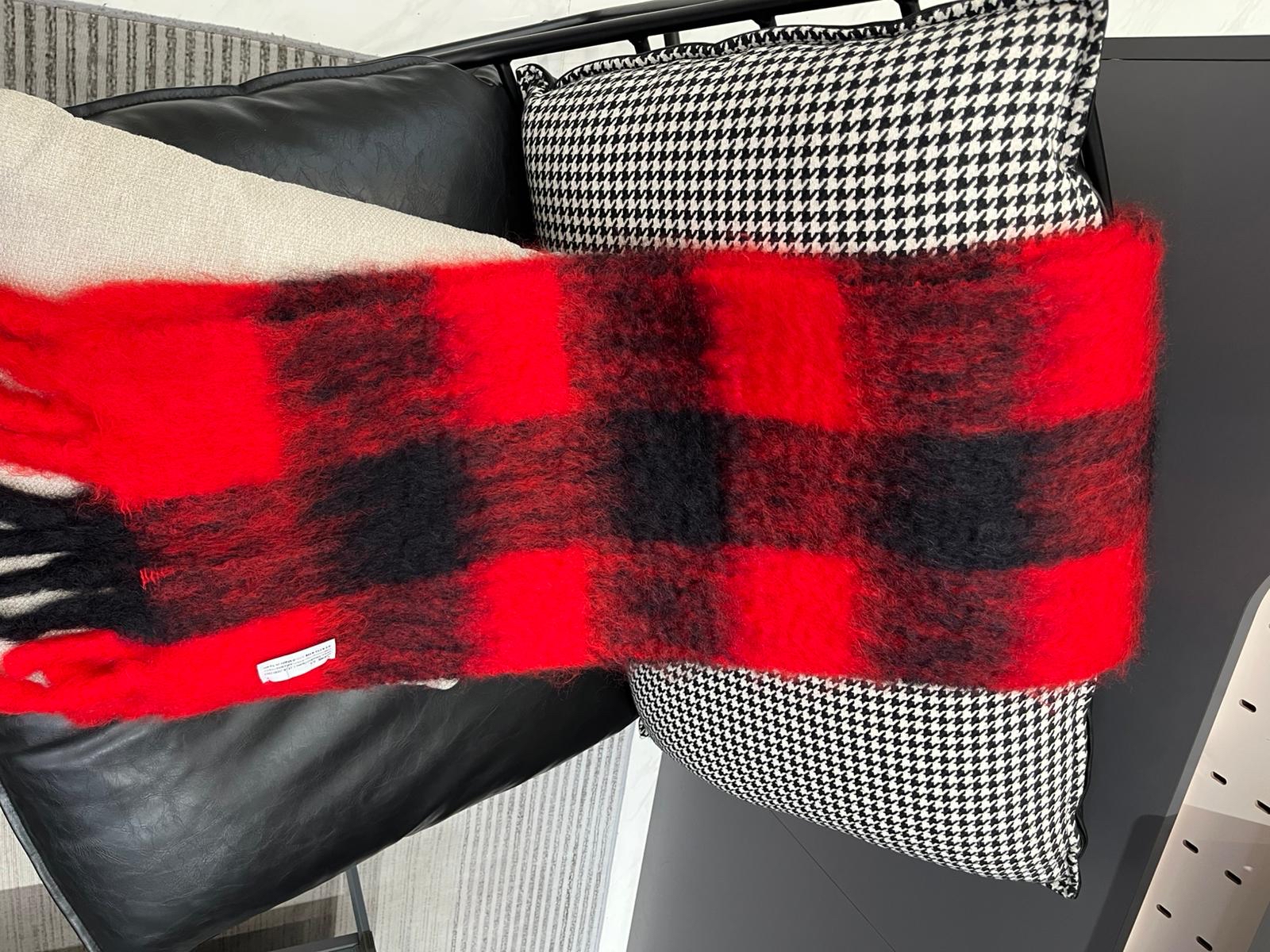 Loewe scarf Mohair ,Wool Muffler 190x31cm 100%Authentic,99%New