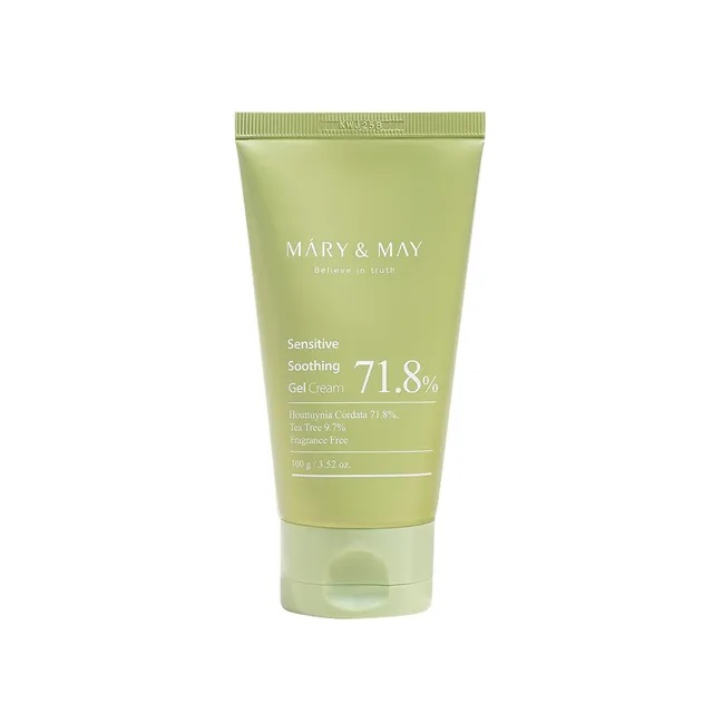 (清貨) Mary & May Sensitive Soothing Gel Cream魚腥草茶樹敏感舒緩啫喱面霜100g | 有效期 : 2026年12月