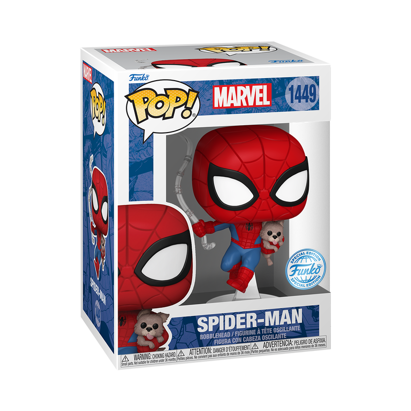 📦訂購 英國代購 Funko POP! Marvel Spider-Man with Sandwich the Dog Figure 蜘蛛俠 模型