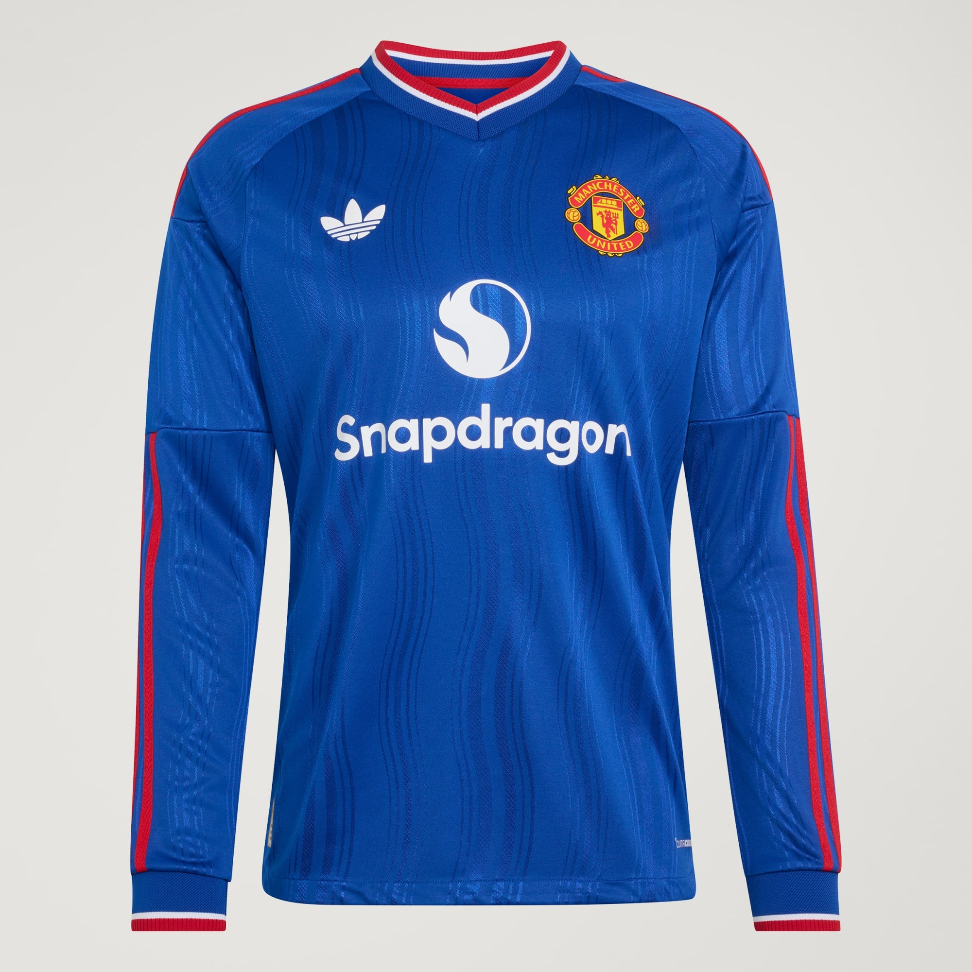 💙重溫經典藍魔傳奇 Adidas Manchester United 曼聯 2026-27 作客長袖球員版球衣 (可加印字章) KC4803