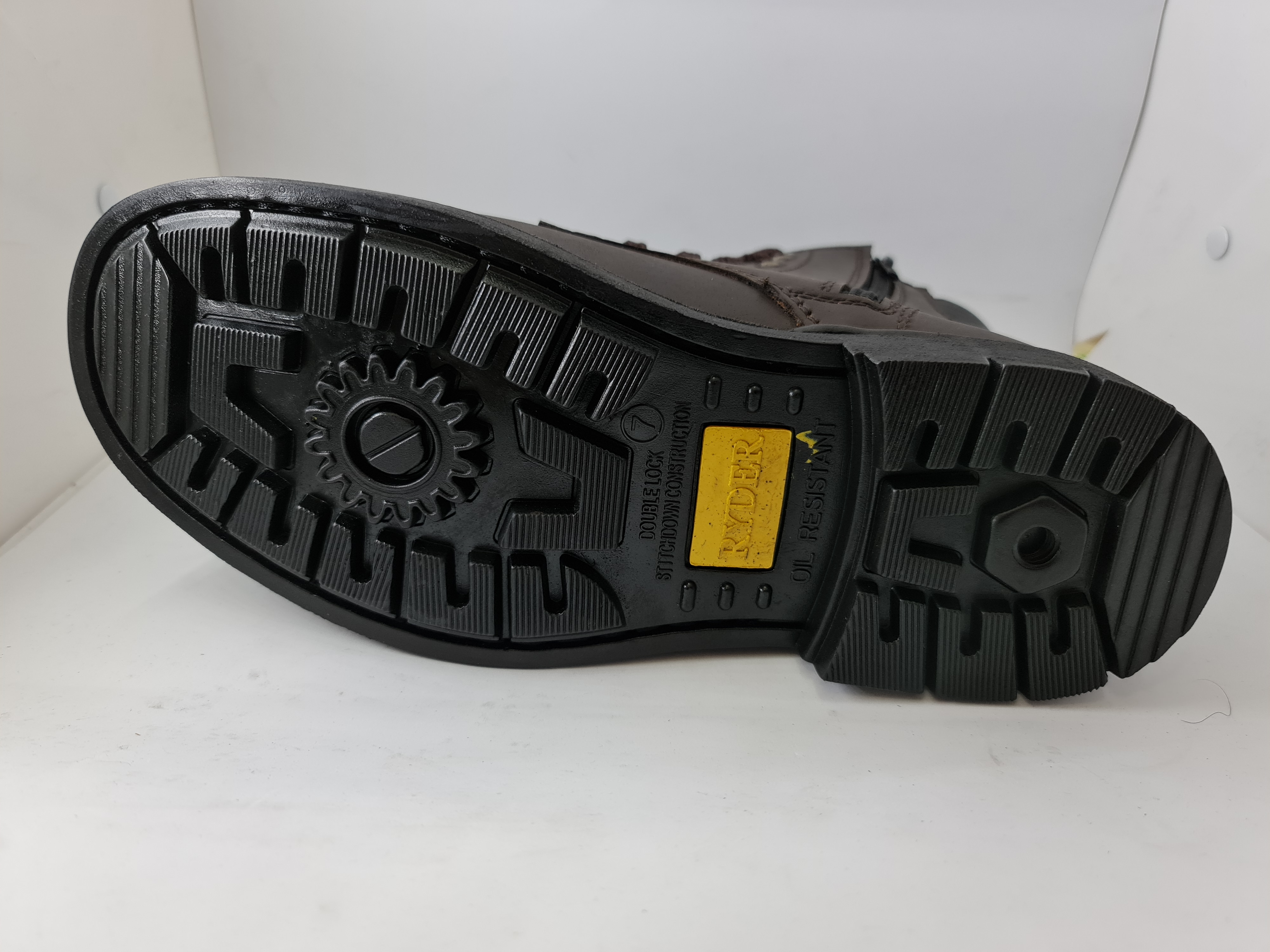 RYDER SAFETY SHOES MIDCUT -ZIP 59216 SAFETY BOOT Leather Kasut Keselamatan