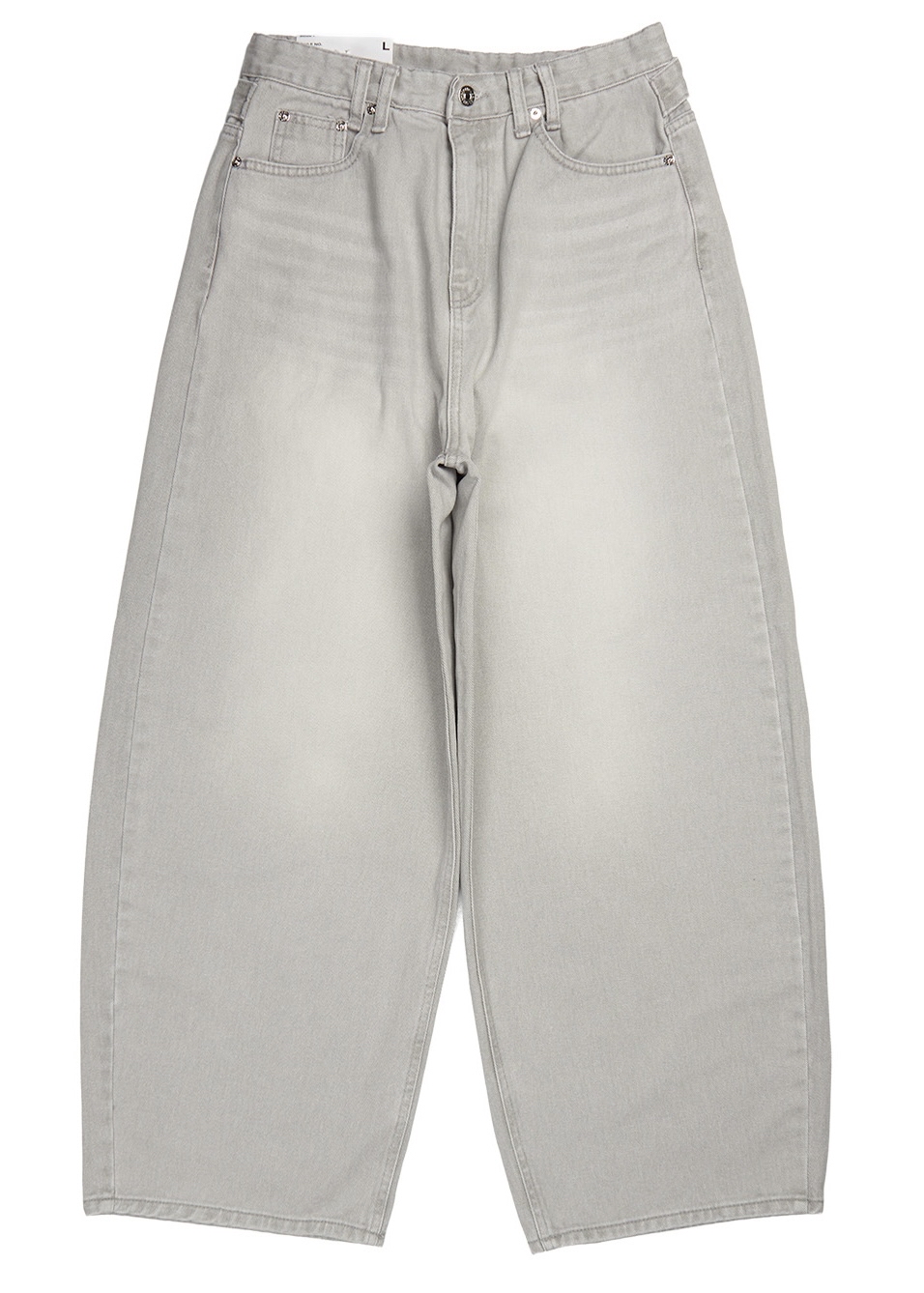 Mega Wide Backstrap Denim Pants 