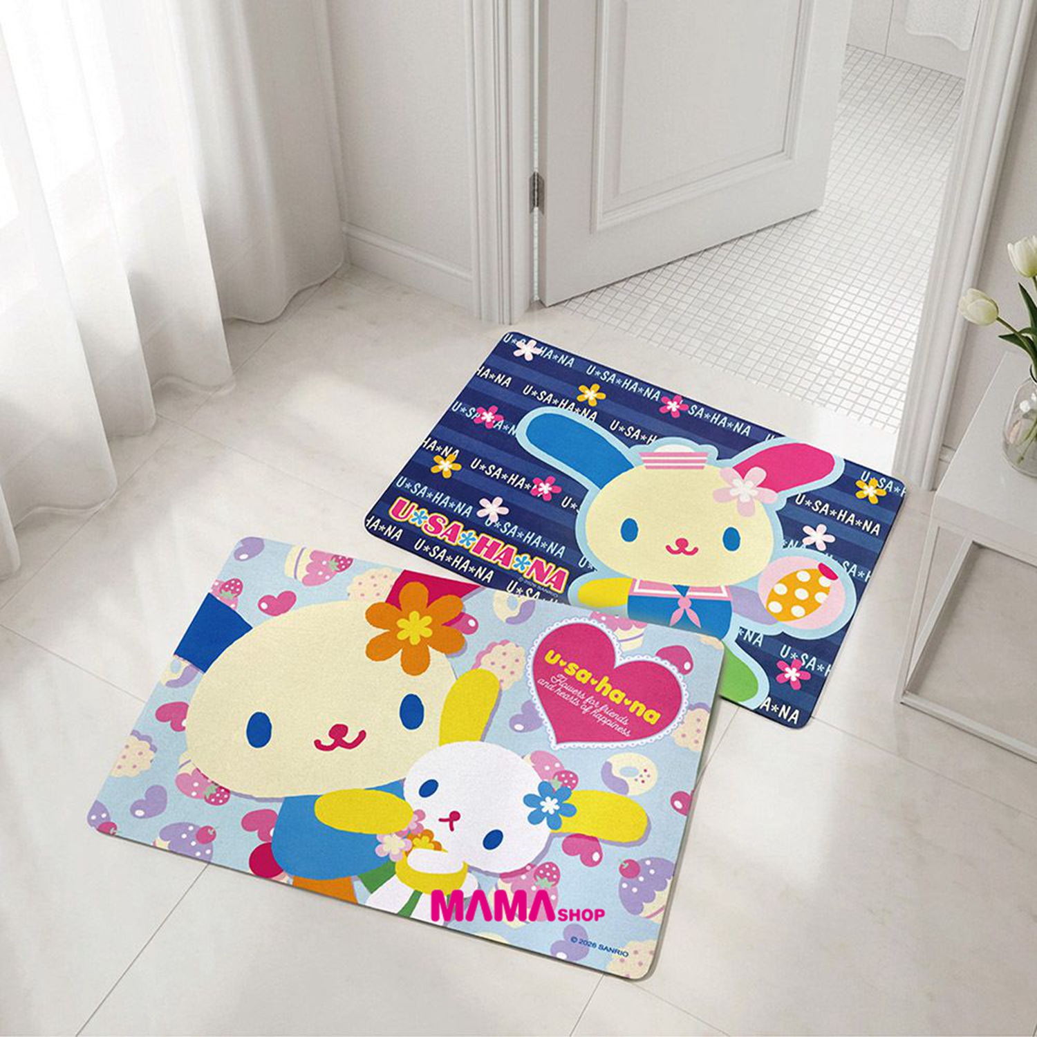 台灣直送 Sanrio Usahana 彩虹兔軟式地墊