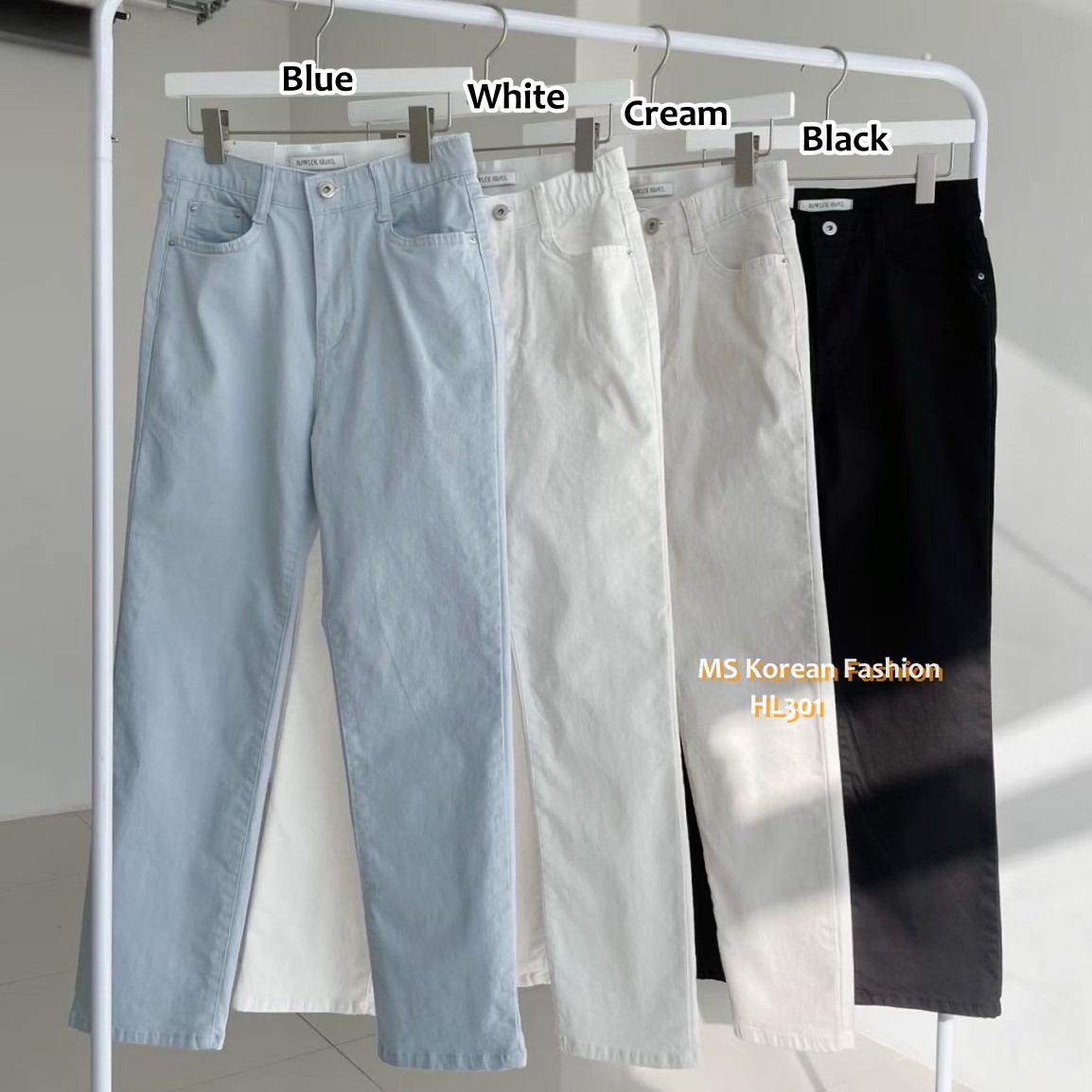 HL301 韓國🌼Howluk春版彈力棉直腳褲