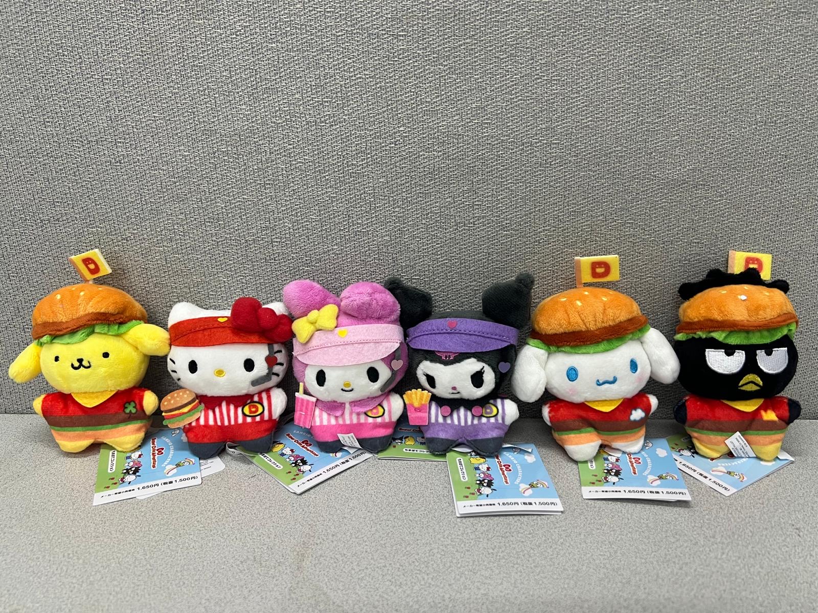 🎌日本直送🎌Sanrio 漢堡包系列 公仔掛飾 公仔屋
