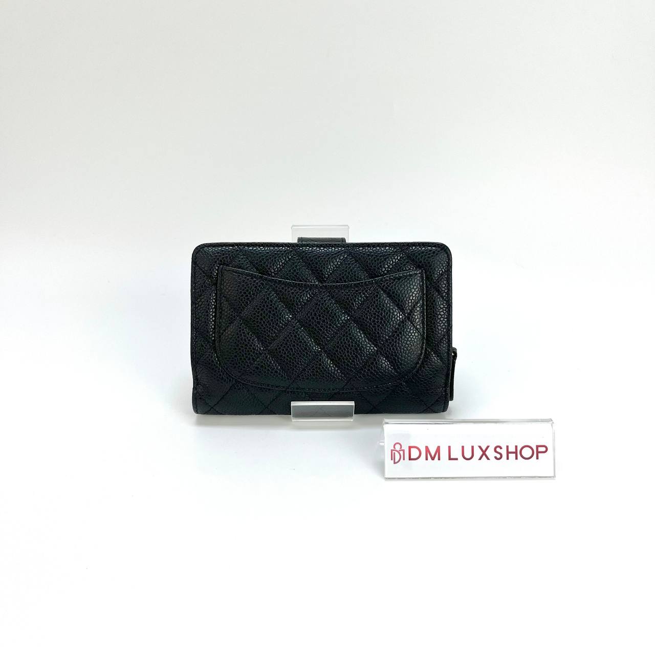 Chanel Black Caviar Medium Wallet GHW (Serial18, Y: 2013)
