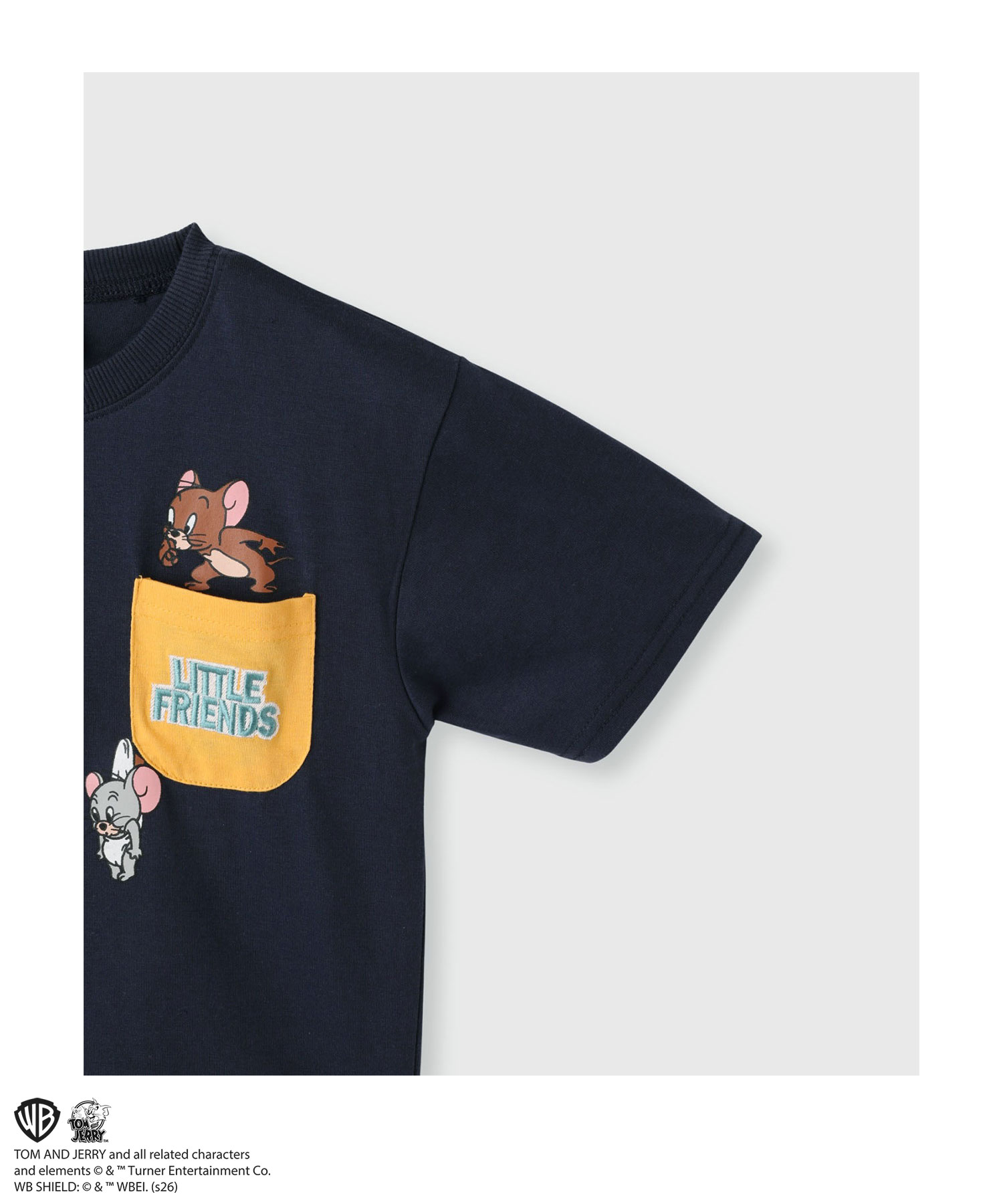 🆕【⭐訂購⭐】  🇯🇵日本直送 🌀 #TomNJerry 刺繡口袋 短袖T恤 [2款選] 🌀 [ELJA-0112][261113]