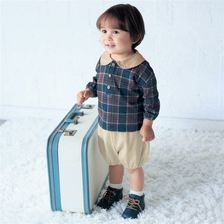 🇯🇵預訂 日本直送🇯🇵三色格紋圓領長袖上衣