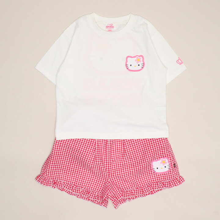 🇯🇵預訂 日本直送🇯🇵Babydoll x Sanrio系列五色人物前後印花短袖T恤格紋短褲套裝