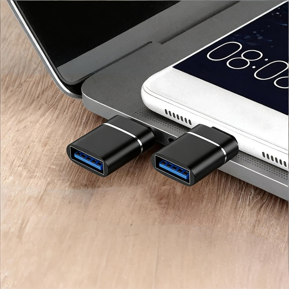 Type-c轉USB OTG轉接頭 黑色 UA0536