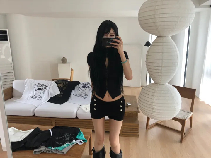 Mock Neck Slim-Fit Top
