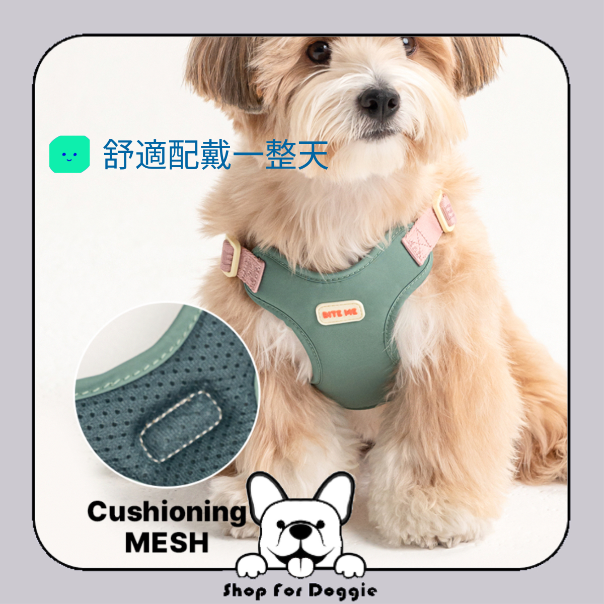 [訂貨3-4星期] 韓國 Bite Me Comfort Harness v2 胸背帶
