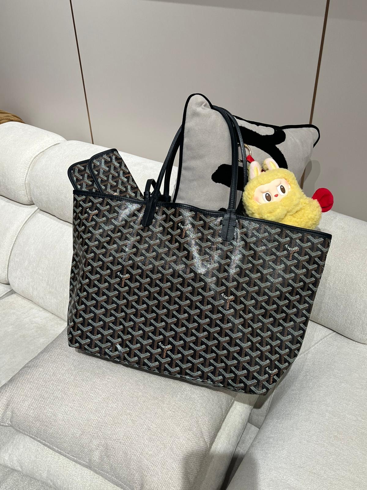 未使用品 Goyard saint Louis pm tote bag Noir 100%Authentic,Unused 未使用品✅24收據✅dust bag 