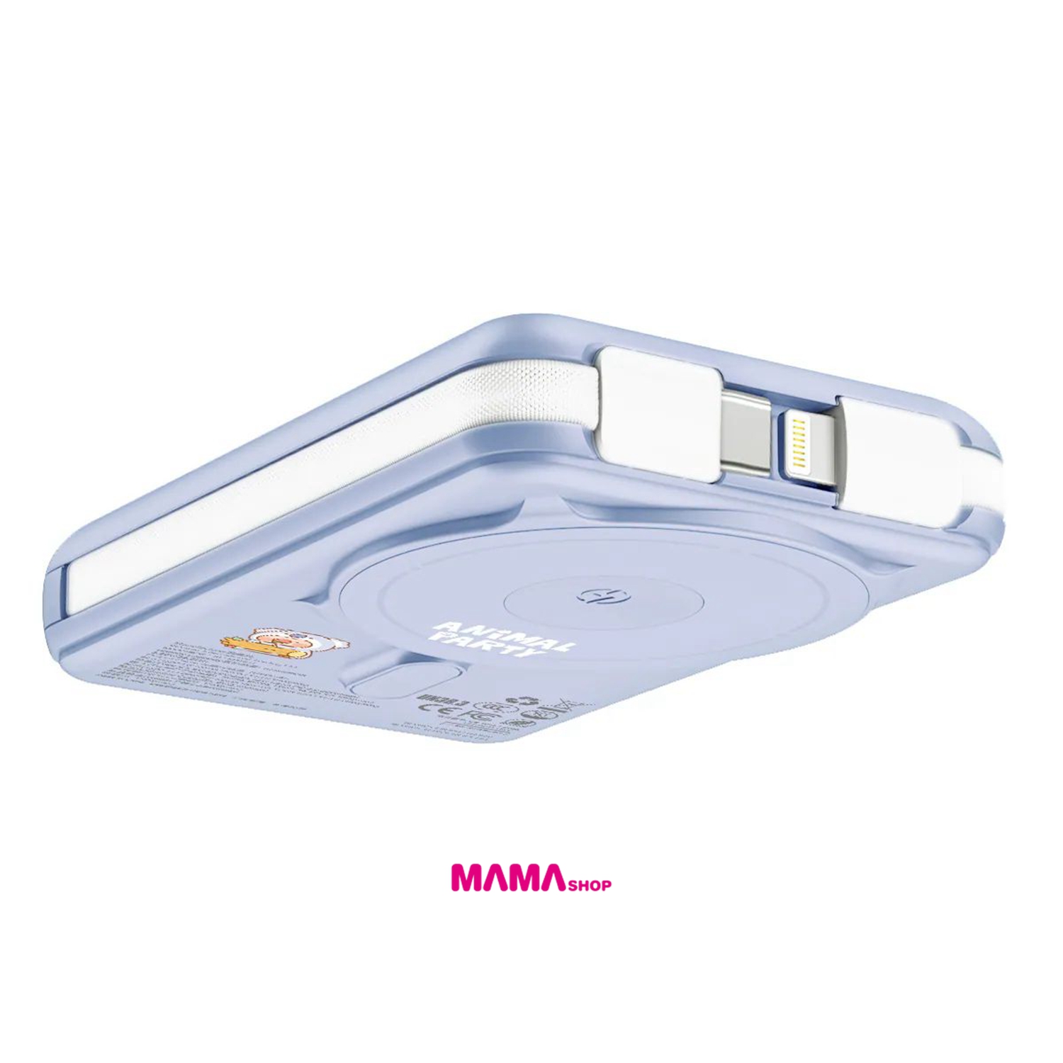 罐頭豬LuLu🐷M10C+ 6合1 10000mAh多功能迷你20W PD3.0+ 磁吸無線快充移動電源 (樹熊)