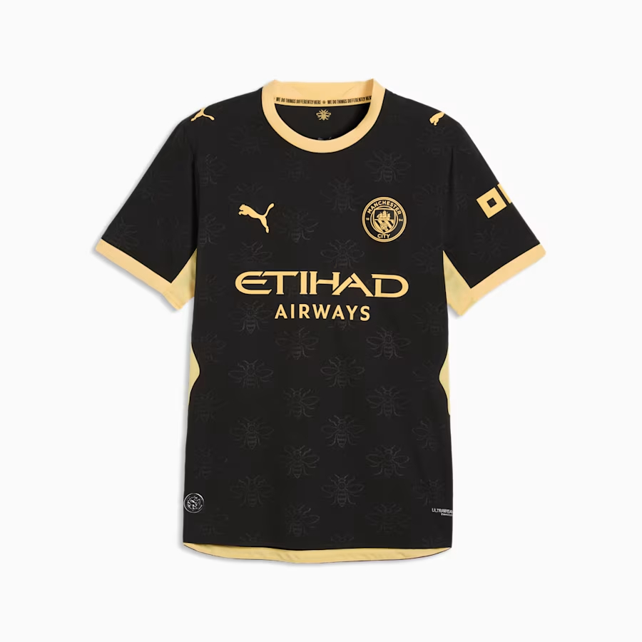 工業蜜蜂圖案 Puma Manchester City 曼城 2026-27 作客球員版球衣 (可加印字章) 784336
