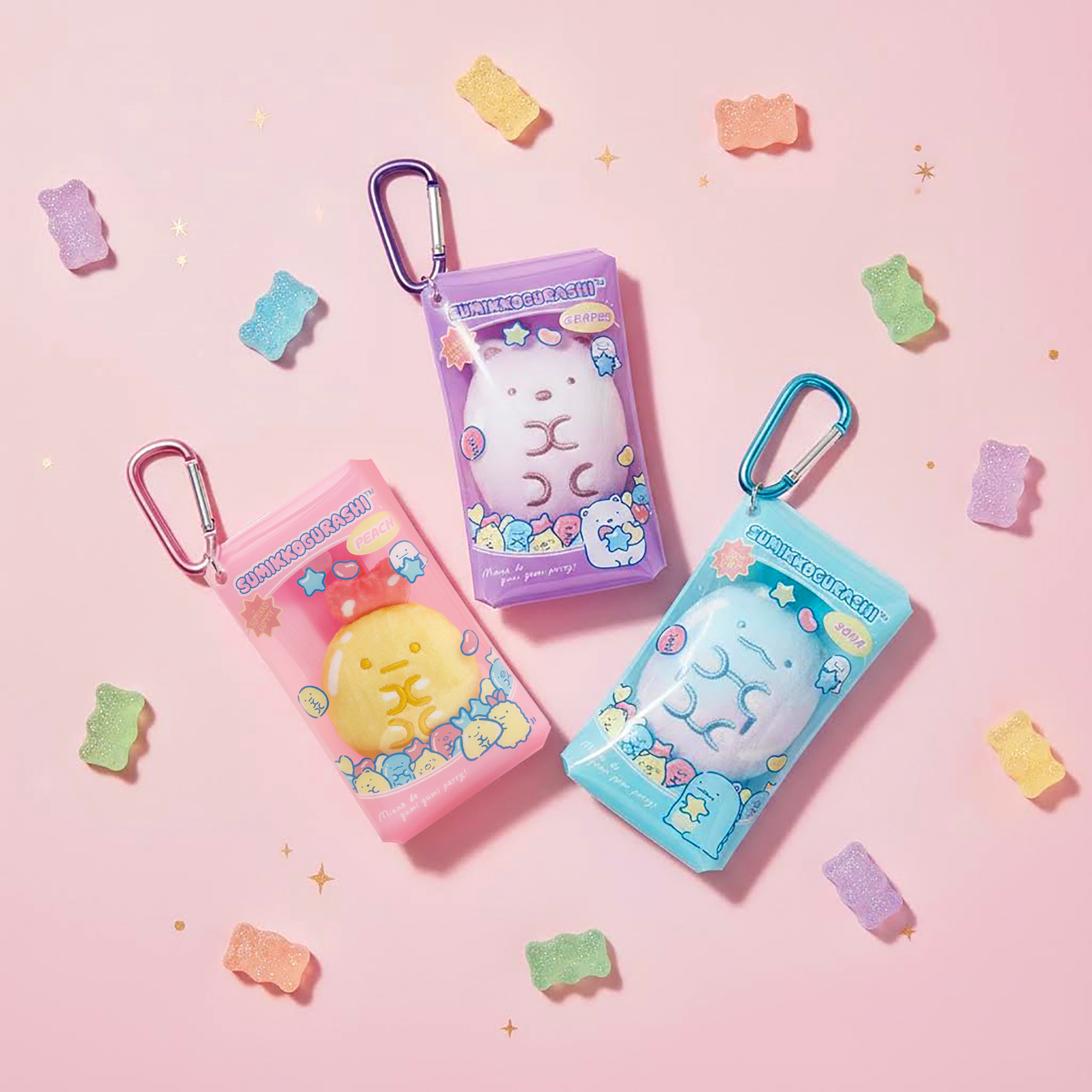 角落生物 - 軟糖派對系列包裝公仔掛飾 (紫色白熊款)