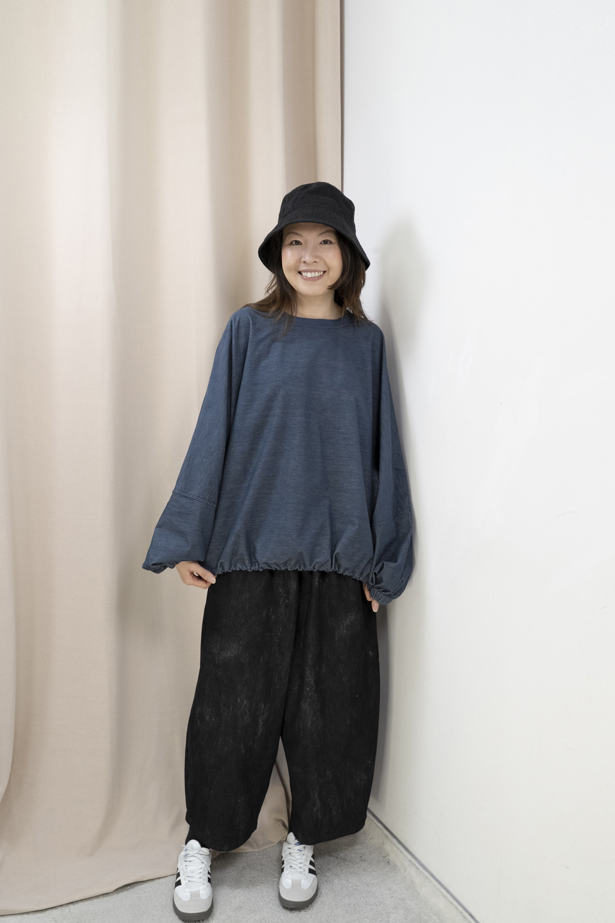 工業藝術風造型闊腳褲（3色）