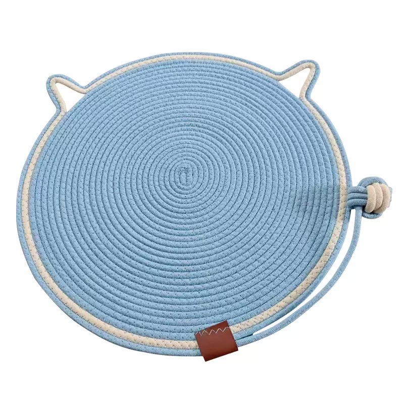 貓咪用 貓形狀 貓爪地氈 （直徑50 cm）