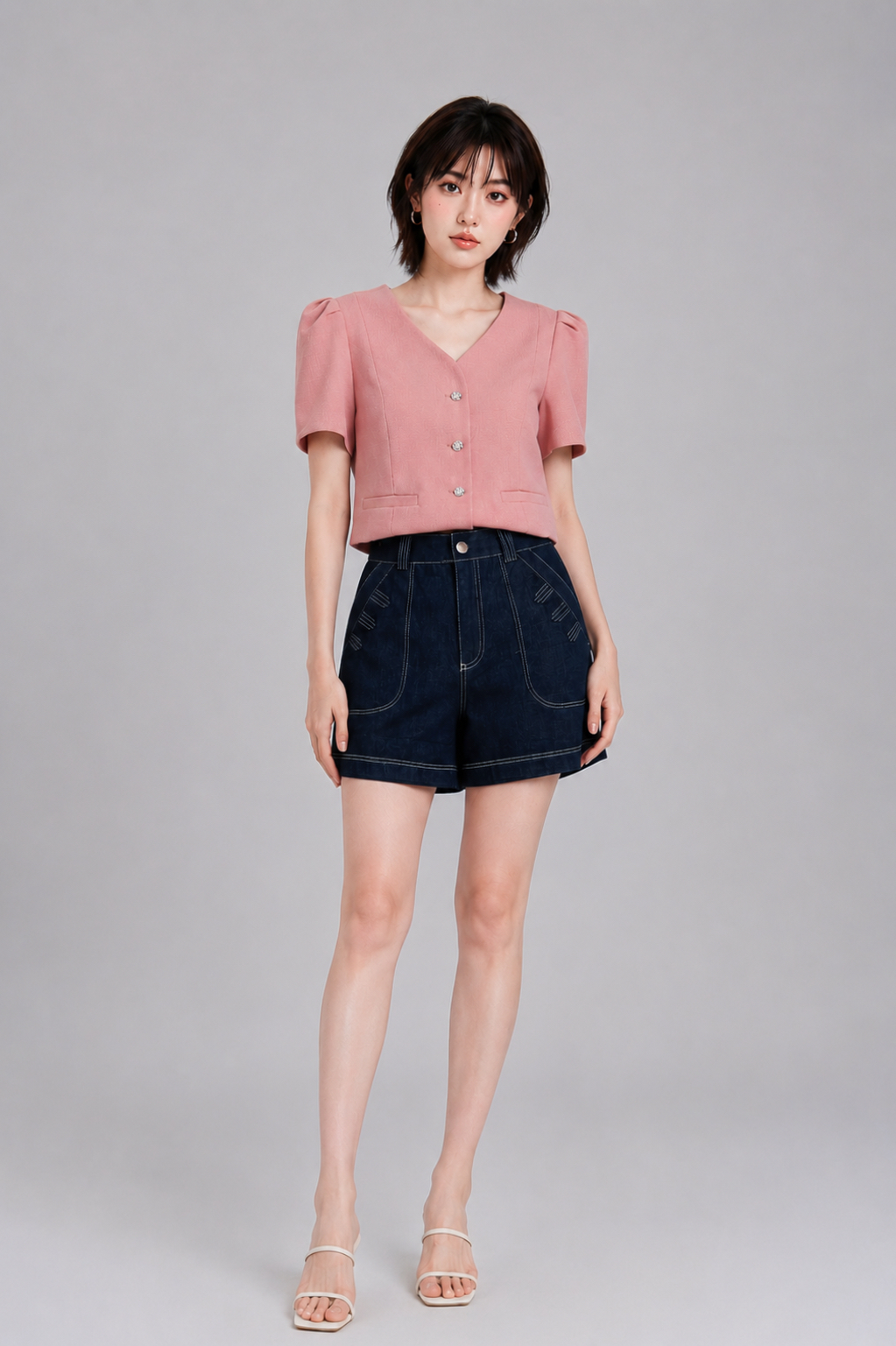 266096 Emerald Grace Tailored Blouse