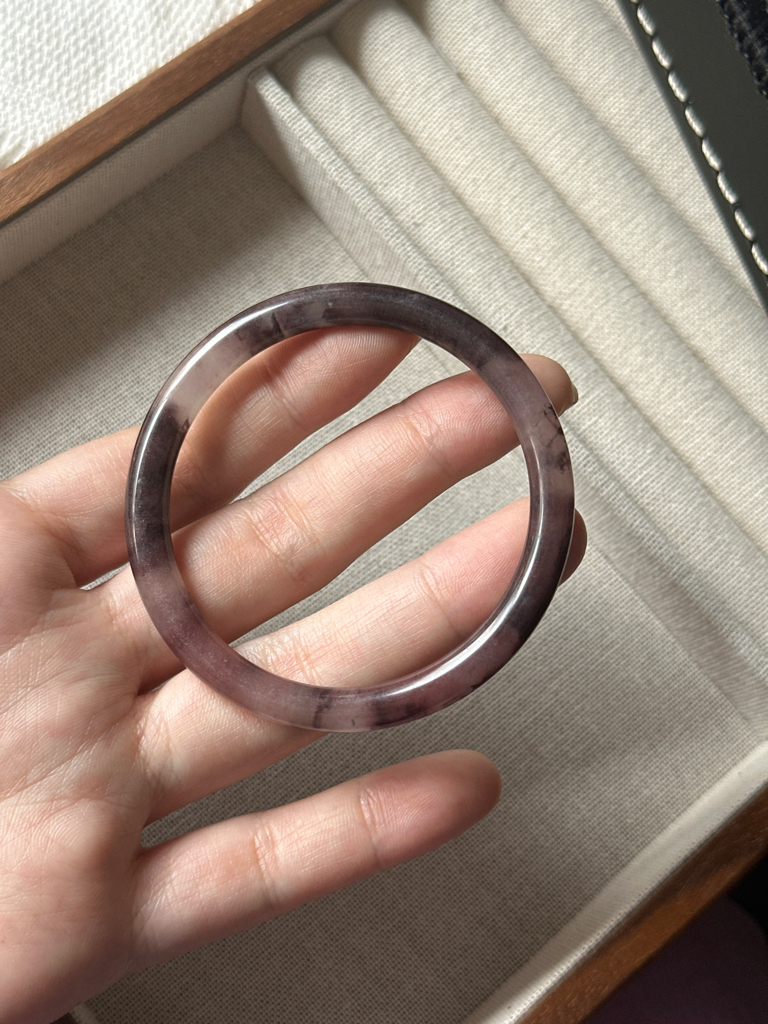 Jadeit Bangle 金丝玉紫罗兰手镯