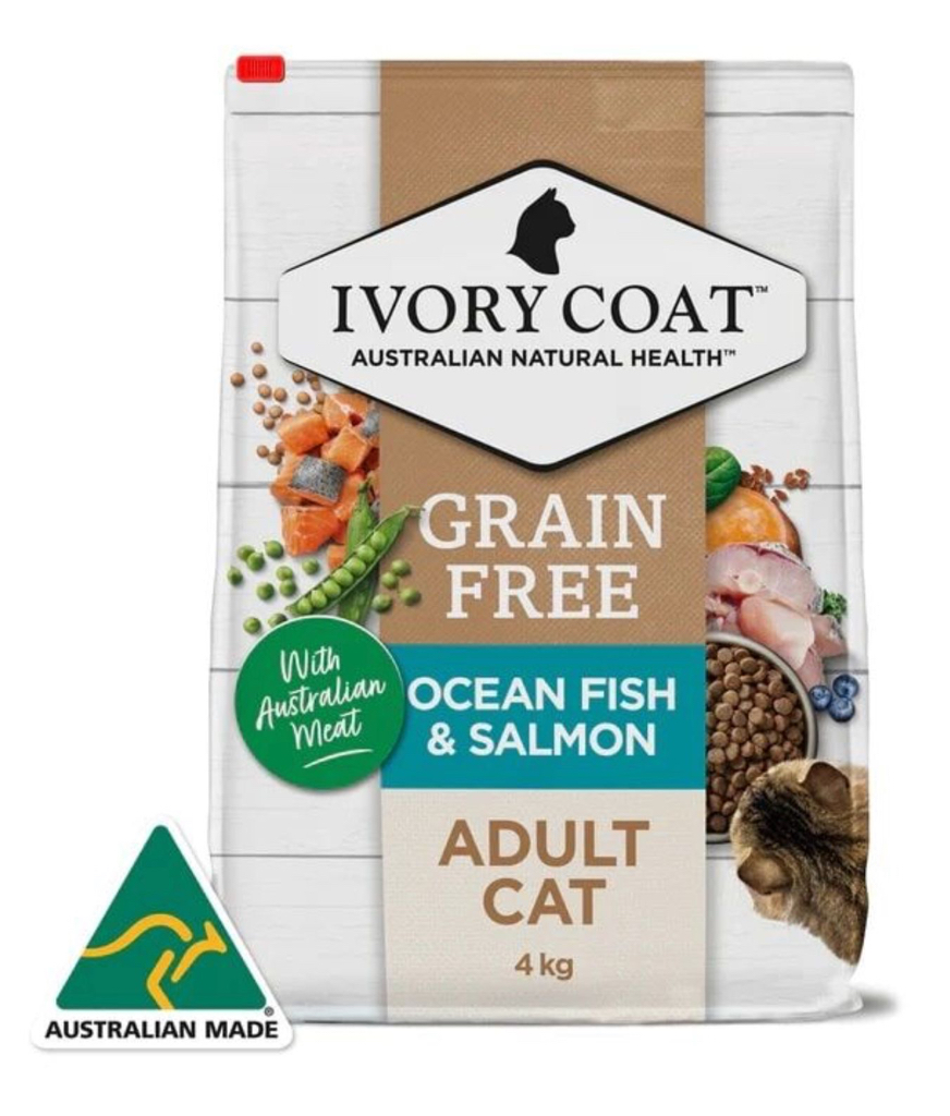 澳洲 Ivory Coat 成貓無穀物海洋魚及三文魚配方 2公斤