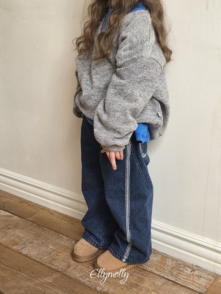 Ellymolly | Fleece-Lined Denim Pants