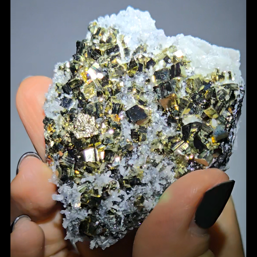 Pyrite with quartz and sphalerite from Bulgaria - PY81