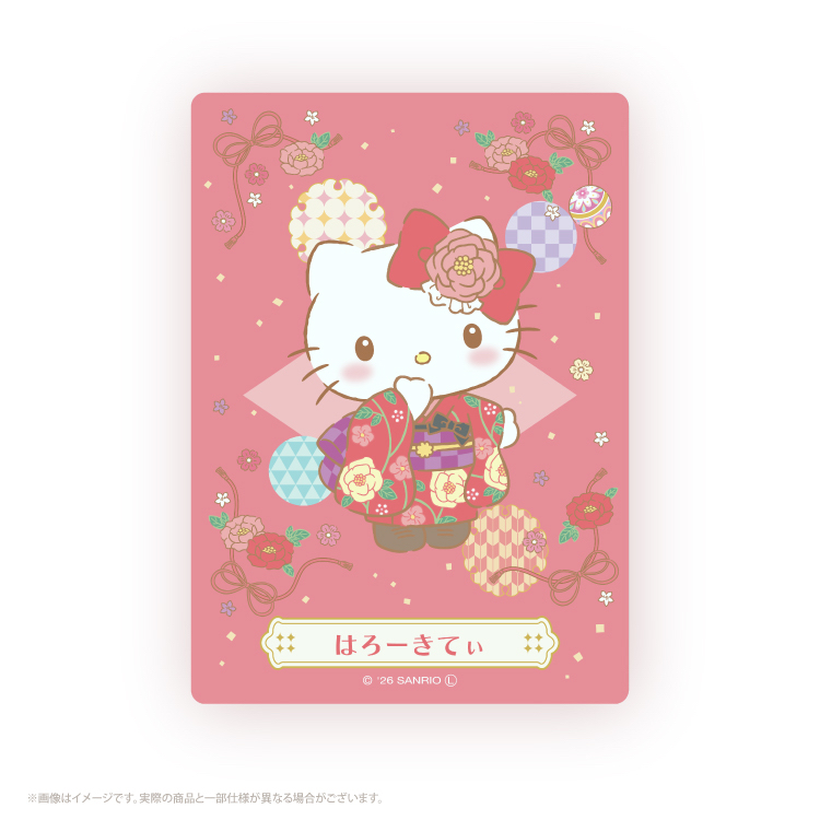日本預訂📍日本Sanrio和風和服造型透明卡片 2026年2月下旬出貨