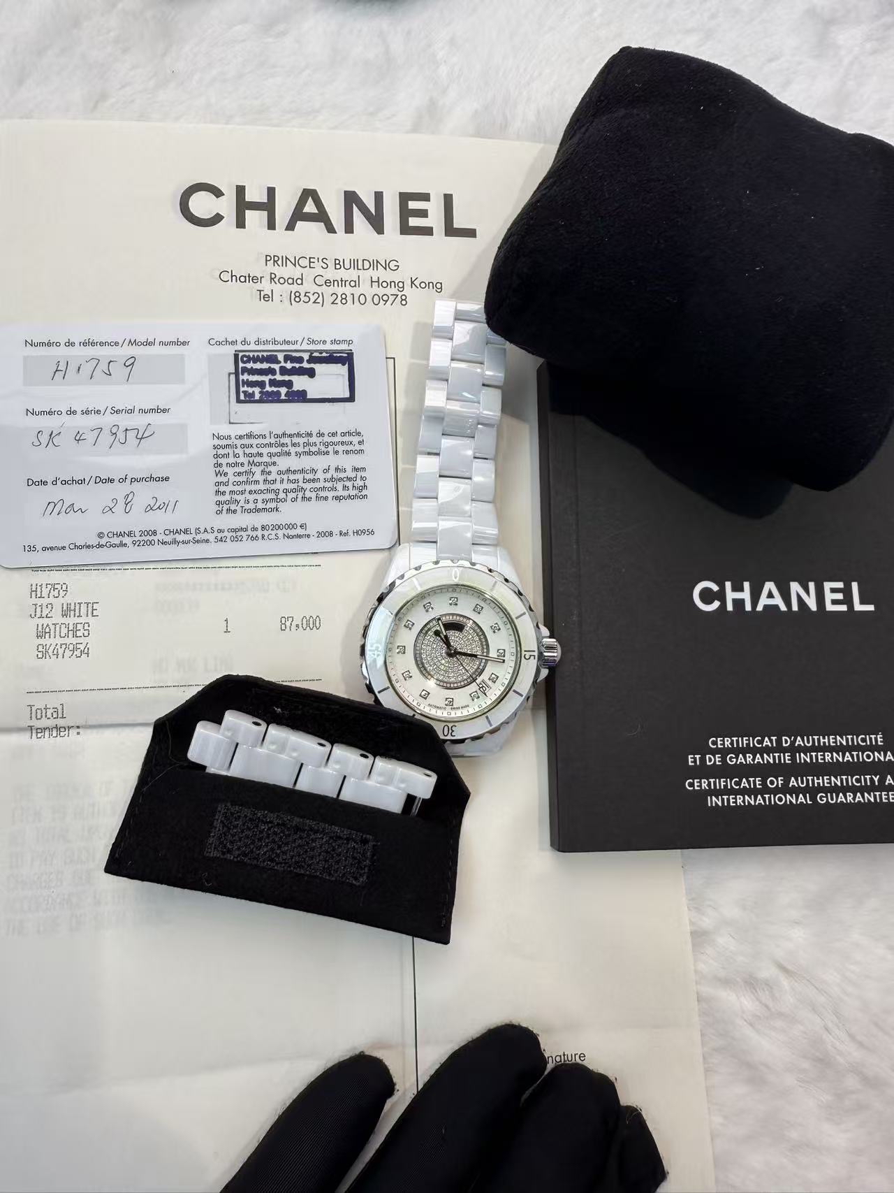 CHANEL J12手錶 H1759 石英機芯 