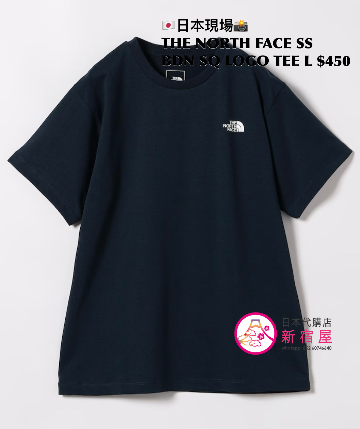 THE NORTH FACE S/S BANDANA SQUARE LOGO TEE