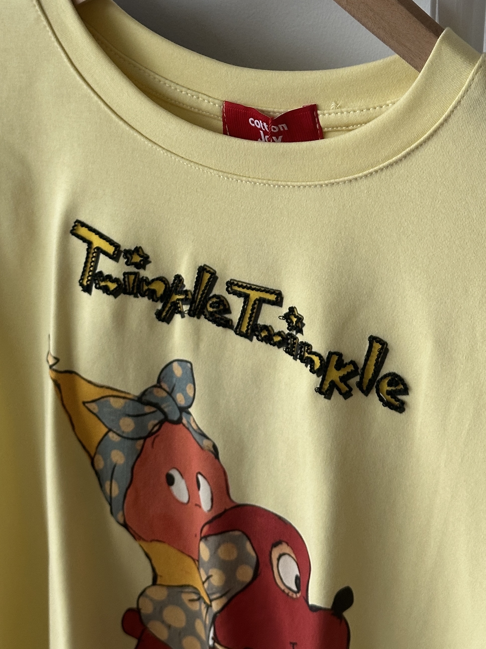 T4295 Cape Sleeve Printed Tee - 3 Colors 