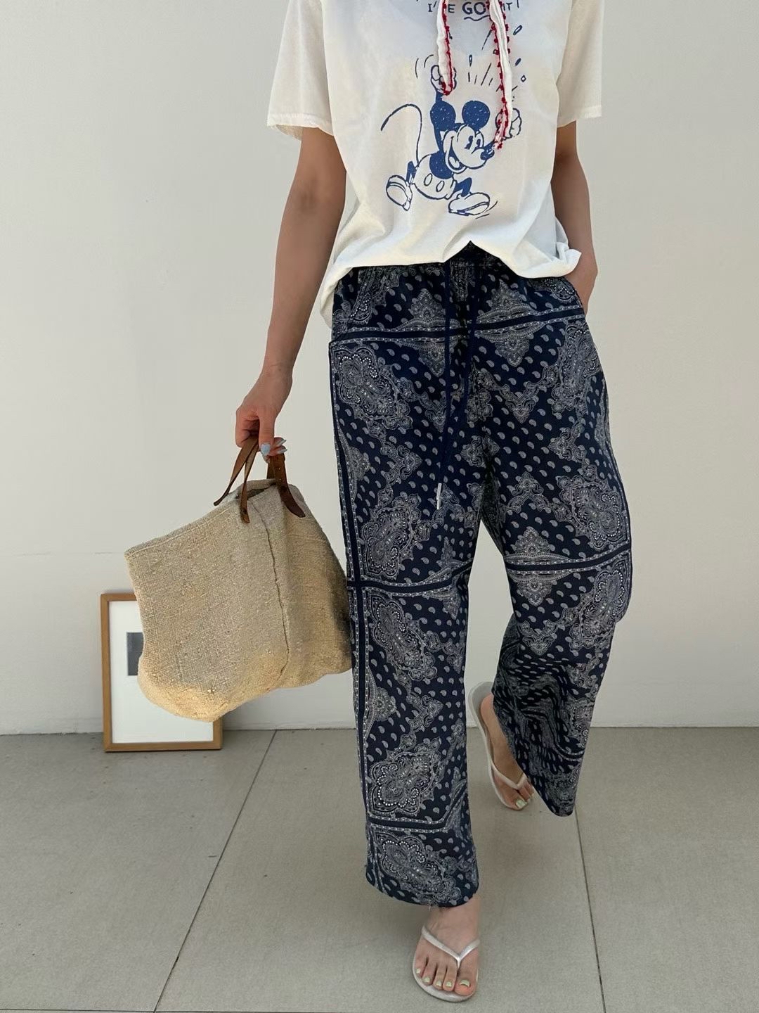 Printed pants