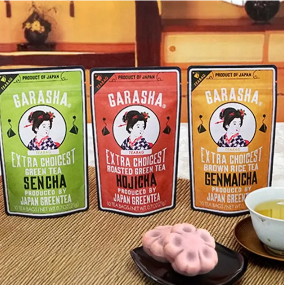 日本產 GARASHA 茶包 (2.1gx10包) 玄米茶/焙茶/煎茶 平行進口