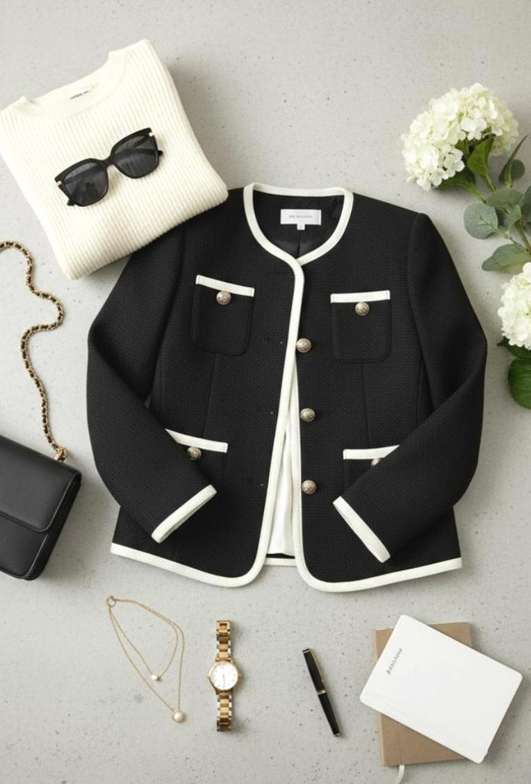 Trimline Tweed Jacket