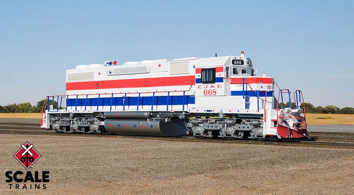 Scaletrains SXT33127 EMD SD38-2, Elgin Joliet and Eastern/Bicentennial DCC sound 