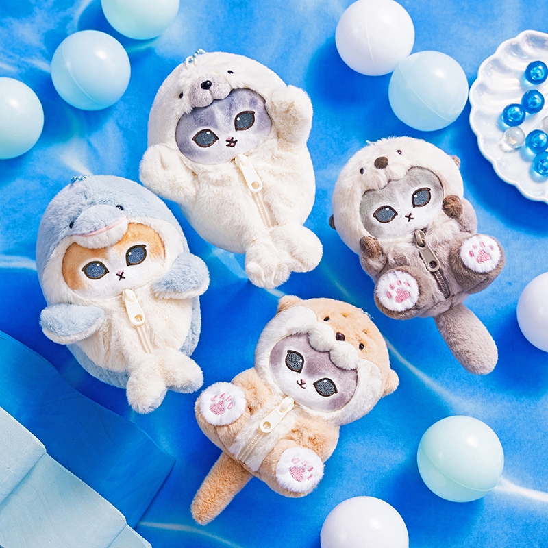 🌸 【預訂】海獺貓 公仔掛飾 - 海洋系列 - mofusand 21/8 新品
