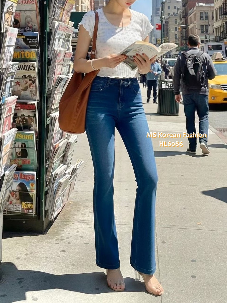 HL6086 韓國🌼Howluk春版牛奶面料喇叭牛