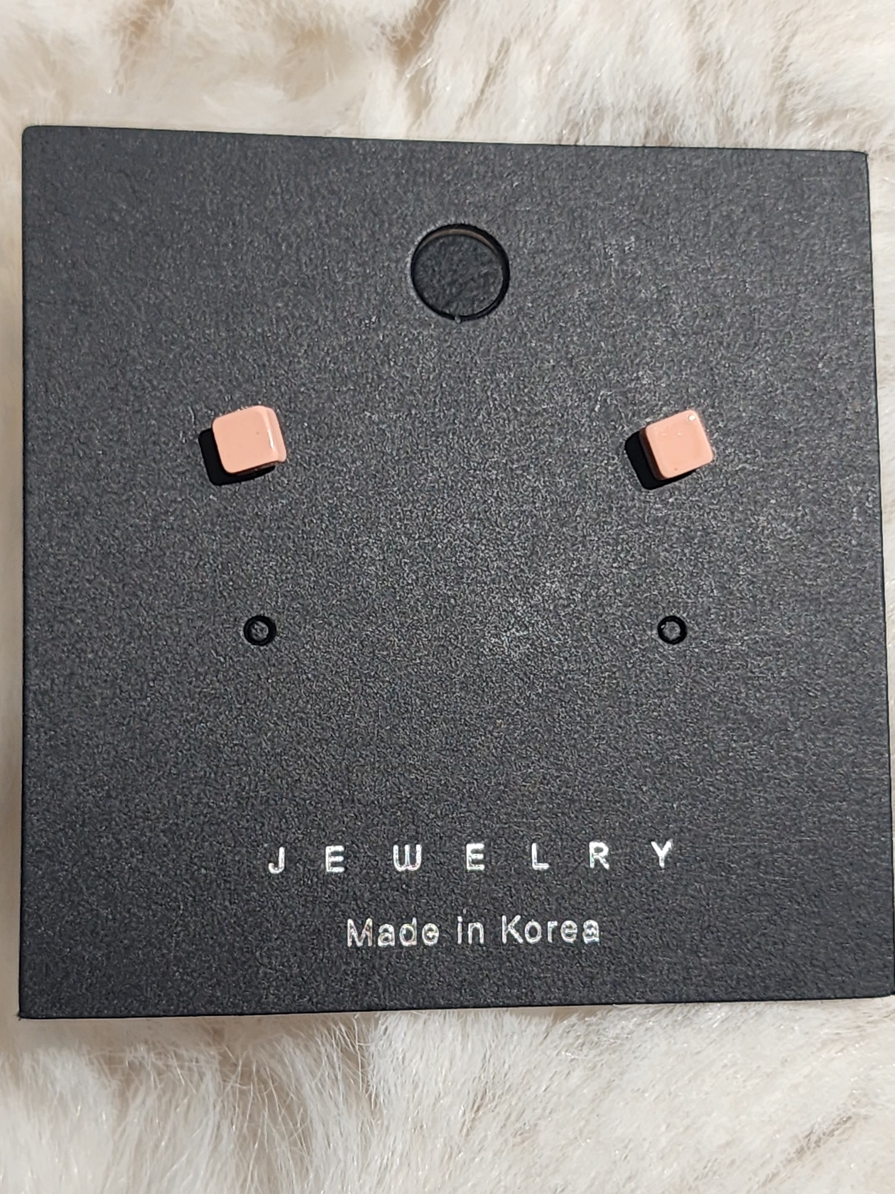 Ocr Mini Square Stud Earrings