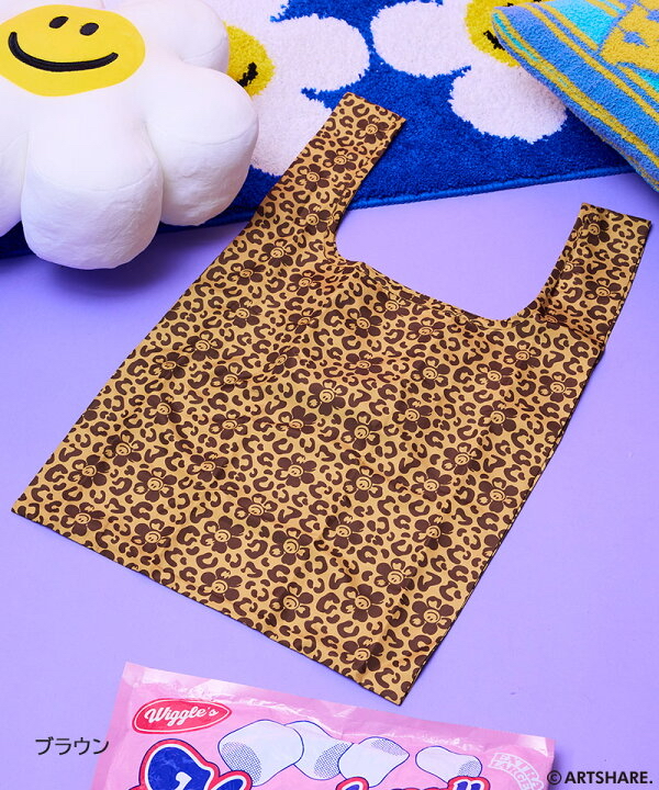 🇯🇵預訂 日本直送🇯🇵Markey’s x Wiggle Wiggle兩色花花小熊印花環保袋