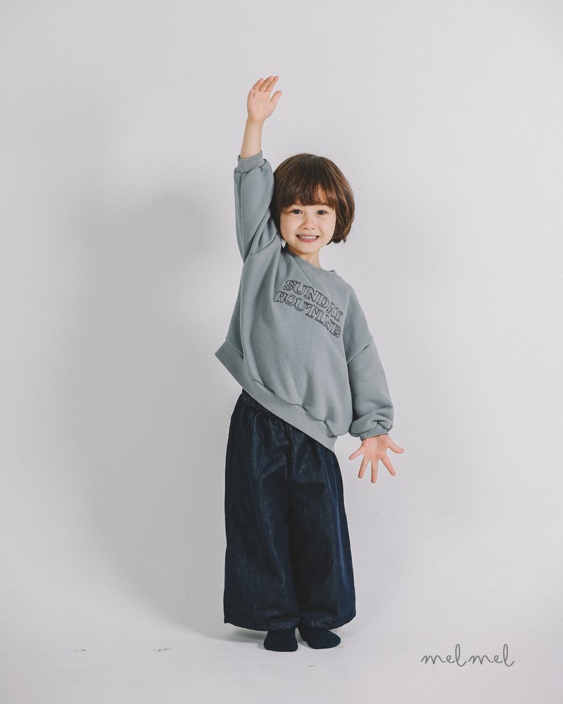Melmel | soft Denim pants M(95-105)