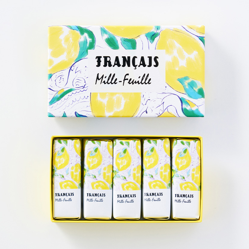 四月連線貨品 - 日本Francais 季節限定苺果/檸檬千層酥 5入