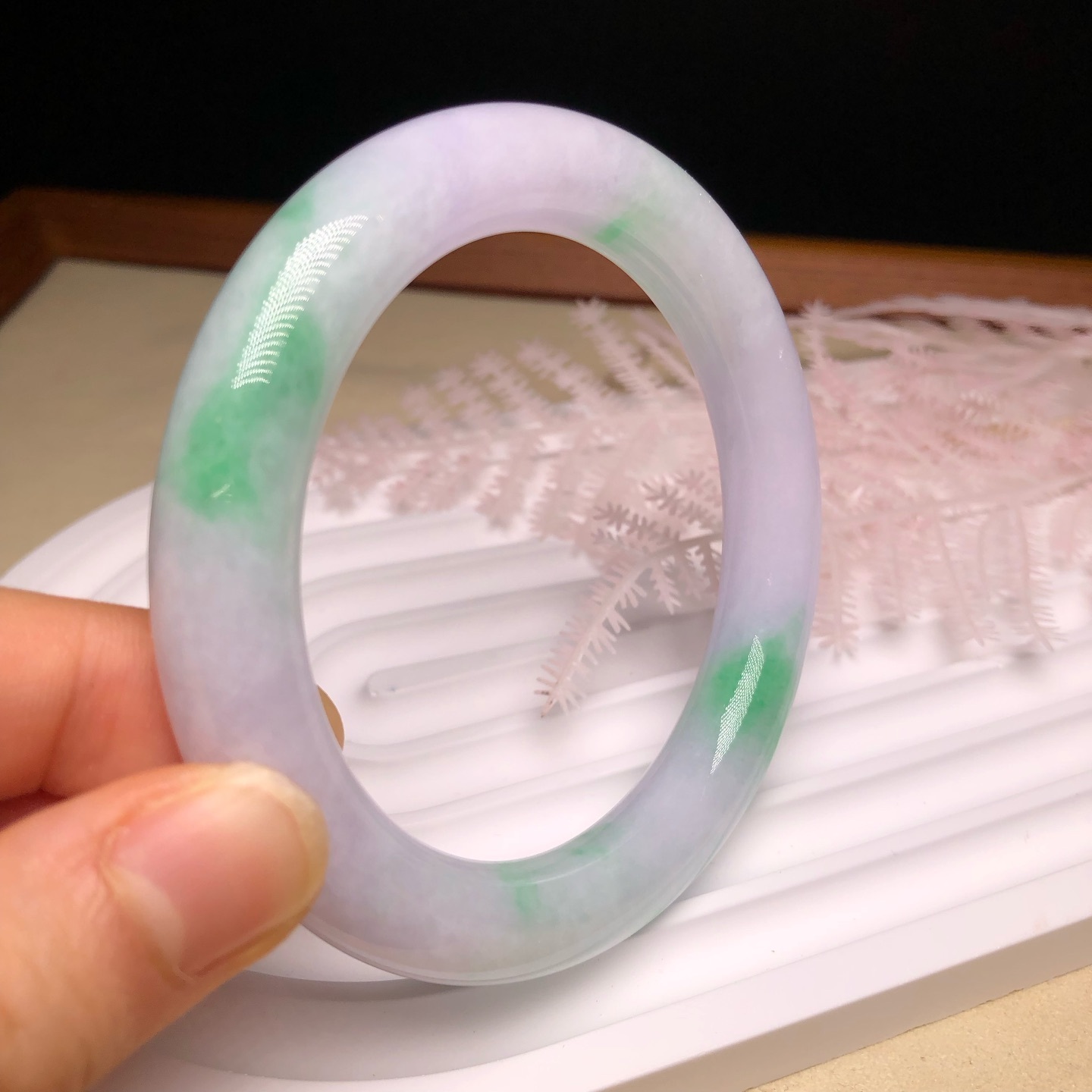 白底青圓鐲57.5mm YM00180