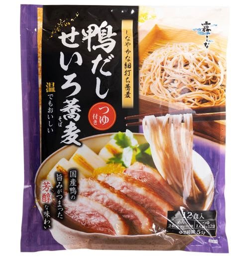 日本Costco直送 日本 霧しな x 蕎麥屋 鴨高湯 蕎麥麵 超值家庭裝 (12份) 