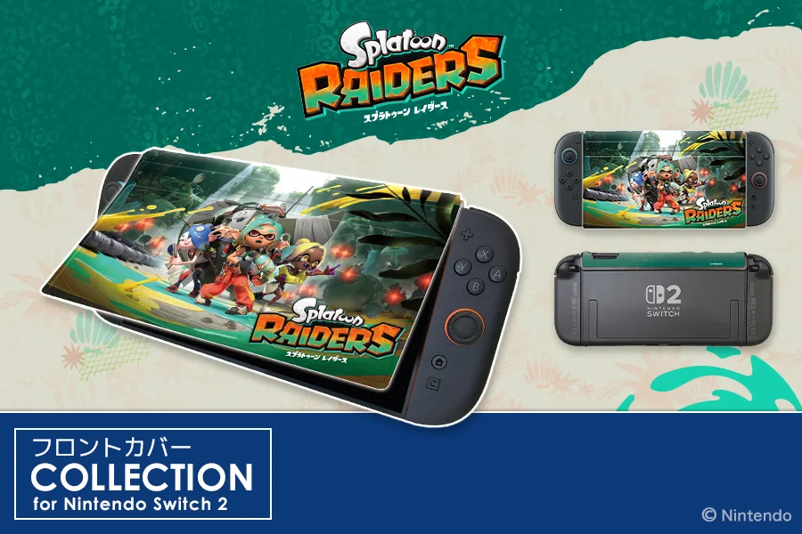 【預售 7月23】Keys Factory Switch 2 噴漆少女 塗擊隊 前蓋式保護殼 Front Cover [Splatoon Raiders] KFC-005-1	 PO0860