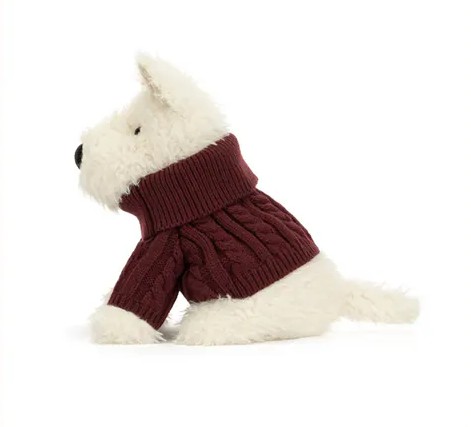 【英國】JellyCat Munro Scottie Dog Winter Jumper