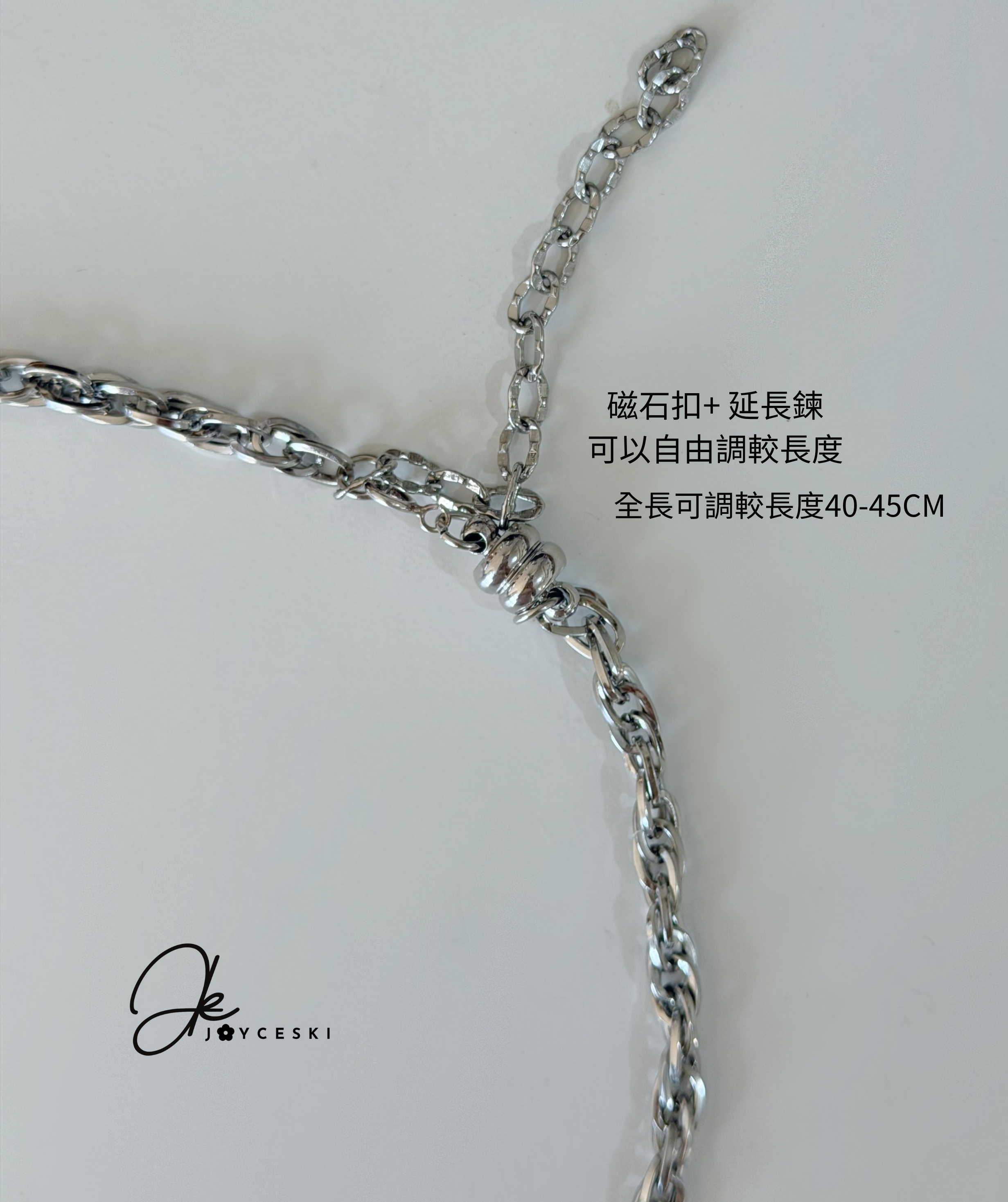 珍珠圈吊嘴連頸鍊-金色/銀色  *現貨