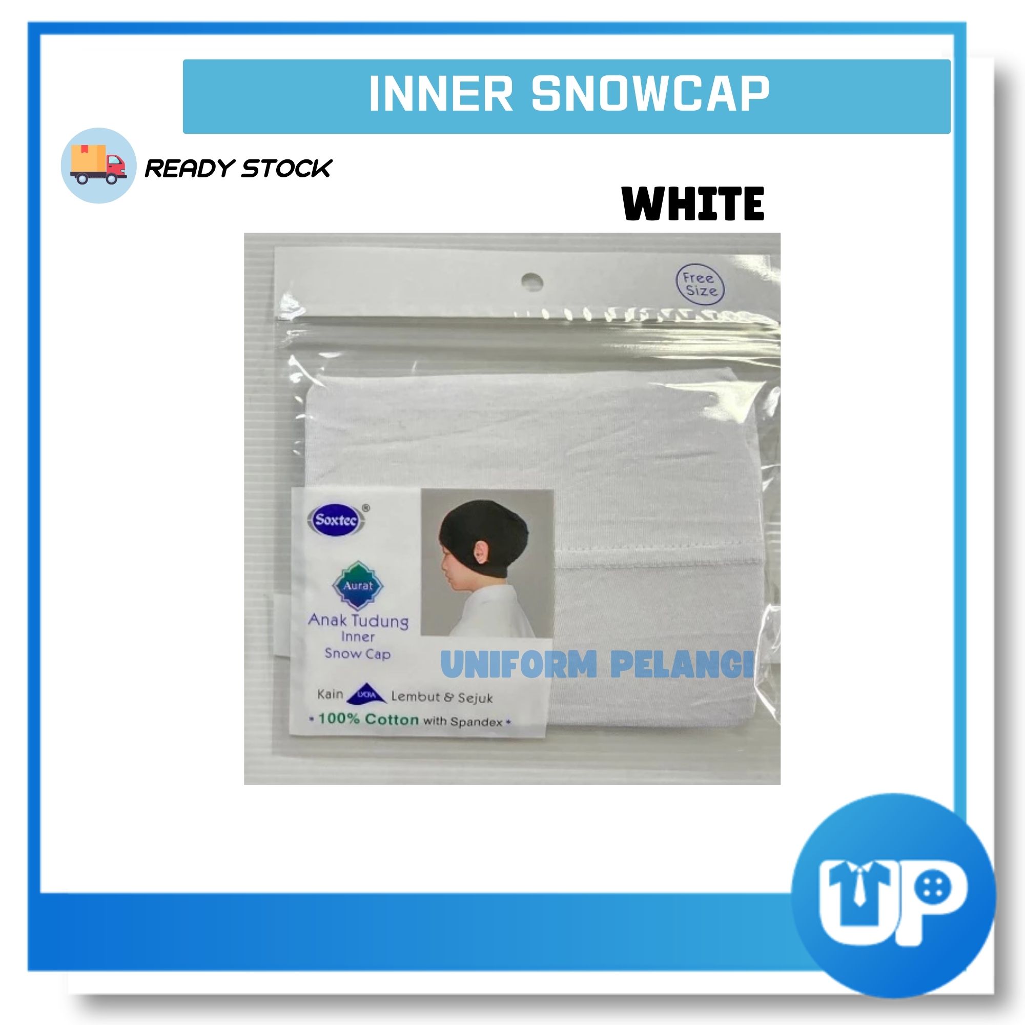 SOXTEC Inner Snowcap Anak Tudung Telinga Buka 