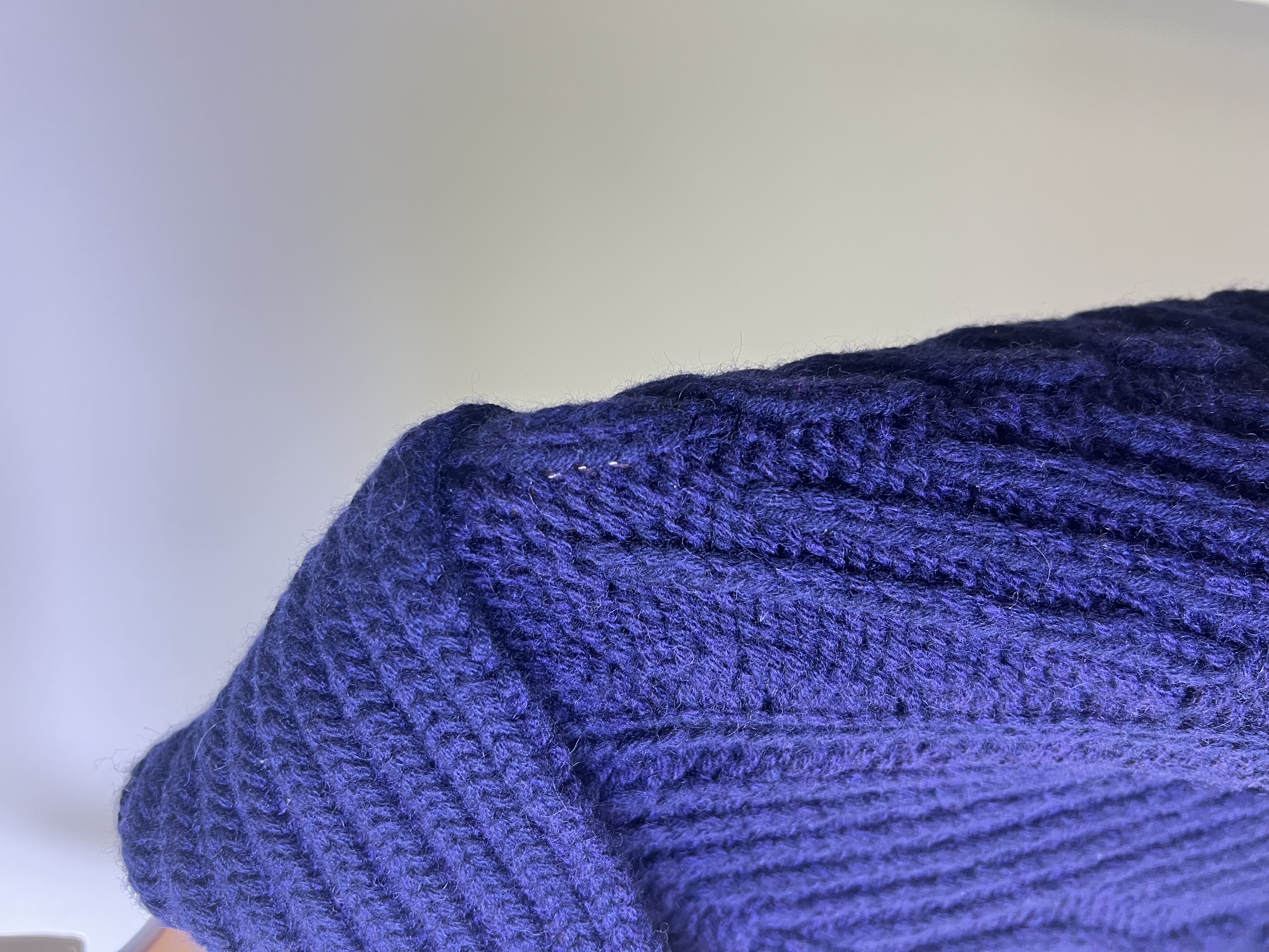 Pre-Owned Chanel Navy Cable Knit Sailor Collar Sweater / Product Code: 26041908