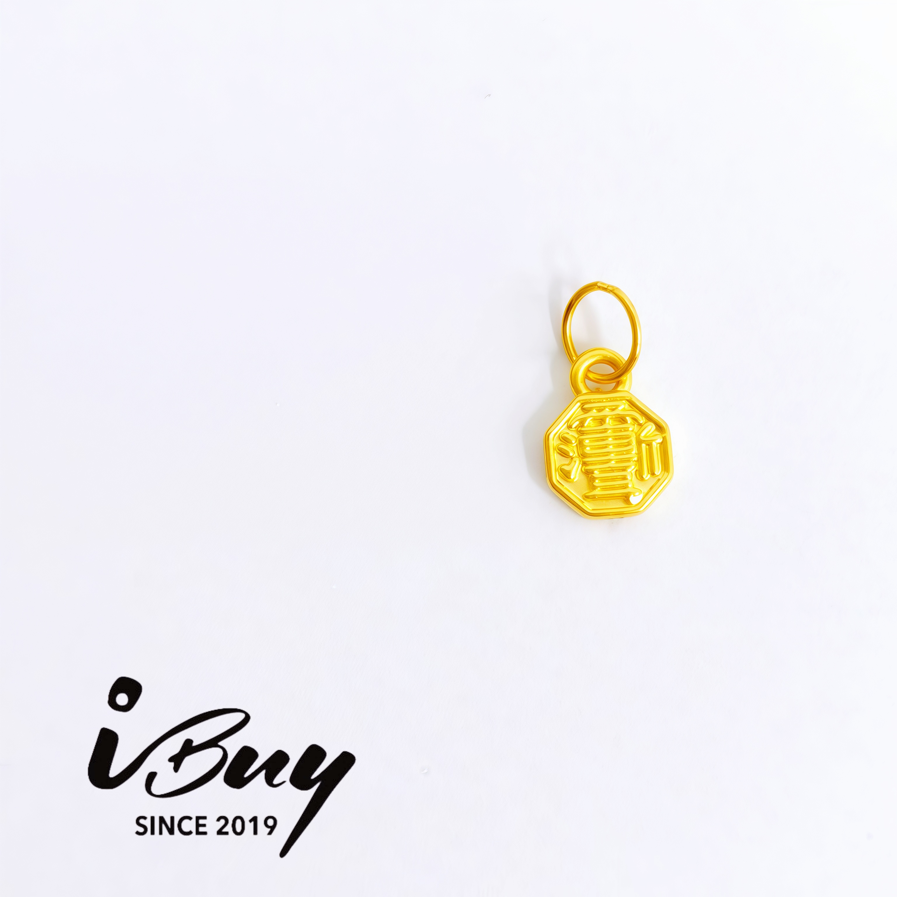 999 GOLD BAGUA YIN YANG PENDANT 999 金 八卦吊坠