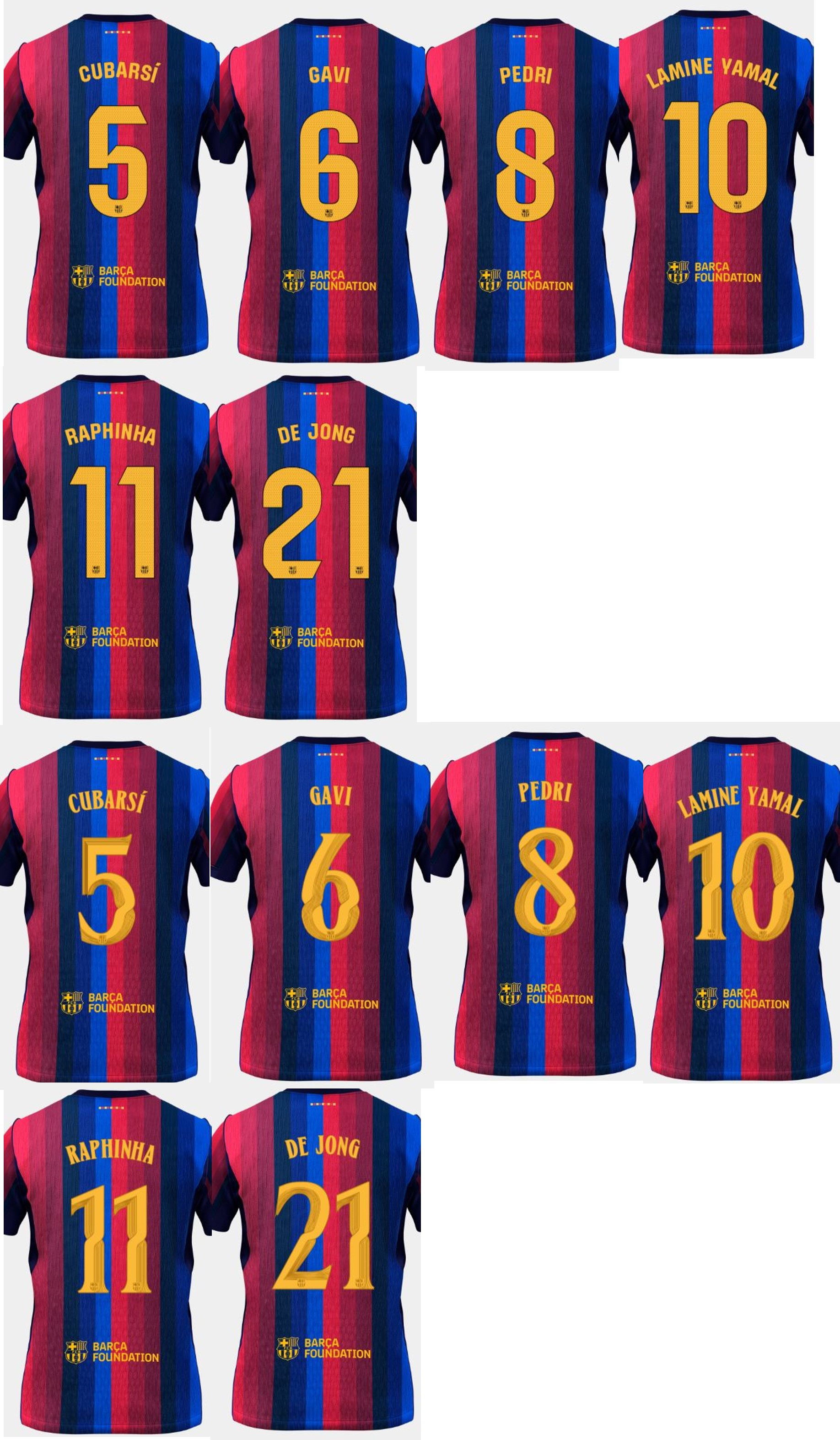 Barcelona 巴塞羅拿 2026-27 主場印字 (內有多選，不是球衣)